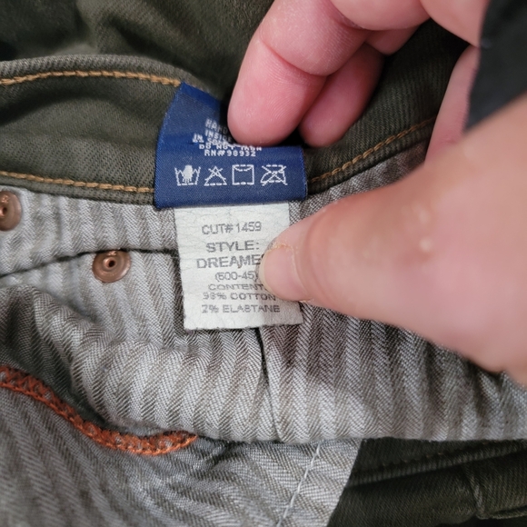 Principle Denim Innovators, Green Coated Skinny Jeans with Tapered Leg - Picture 6 of 6